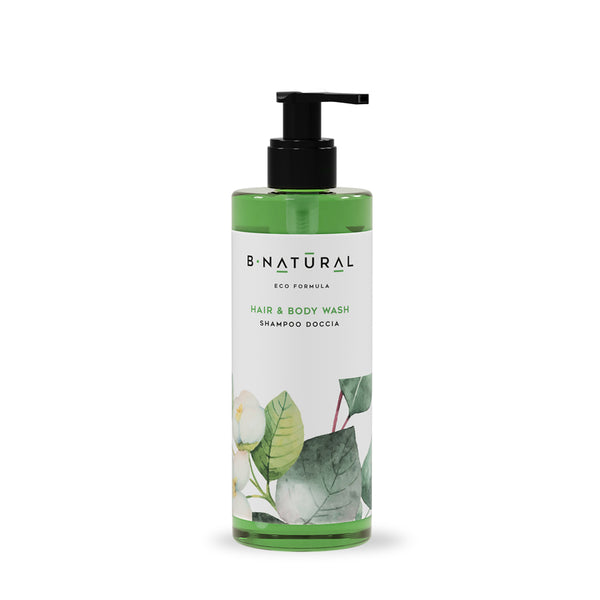 Distributeur rechargeable Shampooing et Gel Douche, 300 ml - B Natural