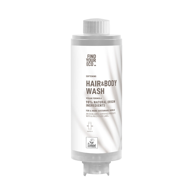 Dispenser ricaricabile bagnodoccia e shampoo, 320 ml - Find your eco