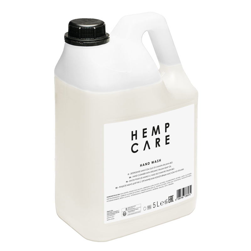 Sapone liquido, ricarica 5 LT per dispenser - Hemp Care