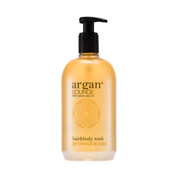 Refillable Shower Gel and Shampoo Dispenser, 500 ml - Argan Source