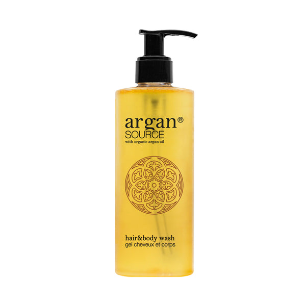 Refillable Shower Gel and Shampoo Dispenser, 300 ml - Argan Source