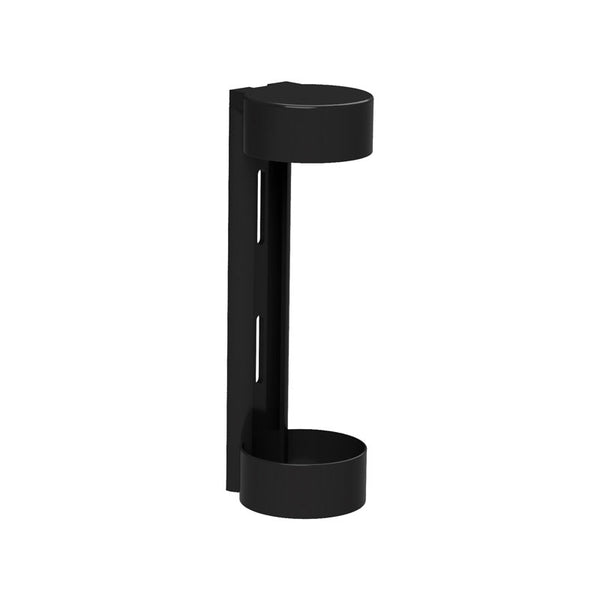 Soporte de pared de plástico negro para dispensador Trend