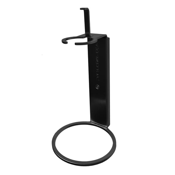 Soporte de pared de acero inoxidable negro para dispensador de 500 ml