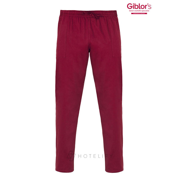 Pantalone Rodi Colorato, Colore Bordeaux, Taglia L - Giblor's