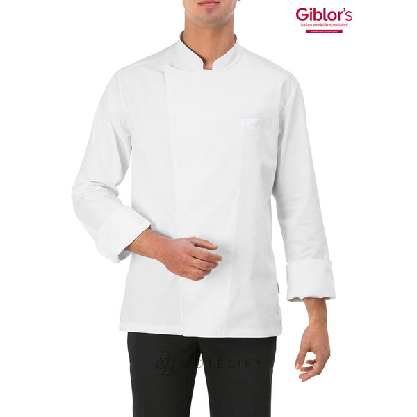 Giacca Chef Uomo Mirko, colore Bianco - Giblor's