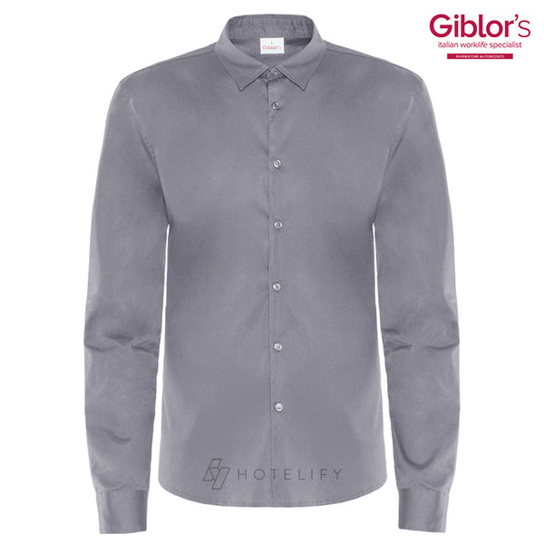 Camicia Peter, Colore Grigio, Taglia 3XL - Giblor's