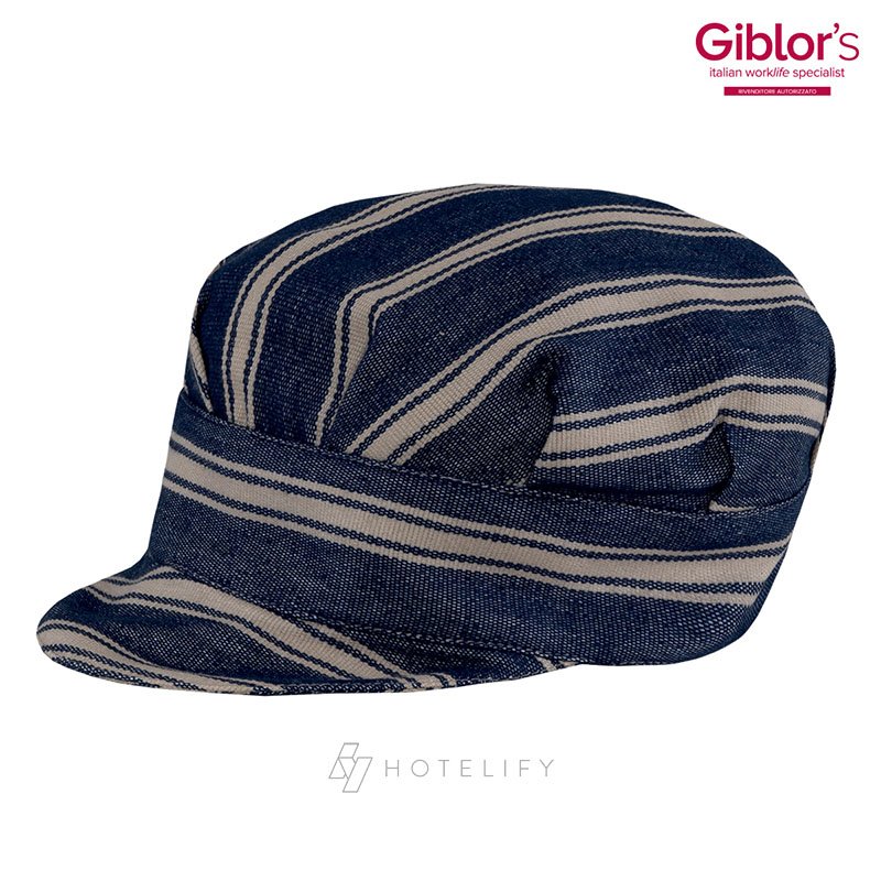 Cappello Tommy, colore Blu Rigato - Giblor's