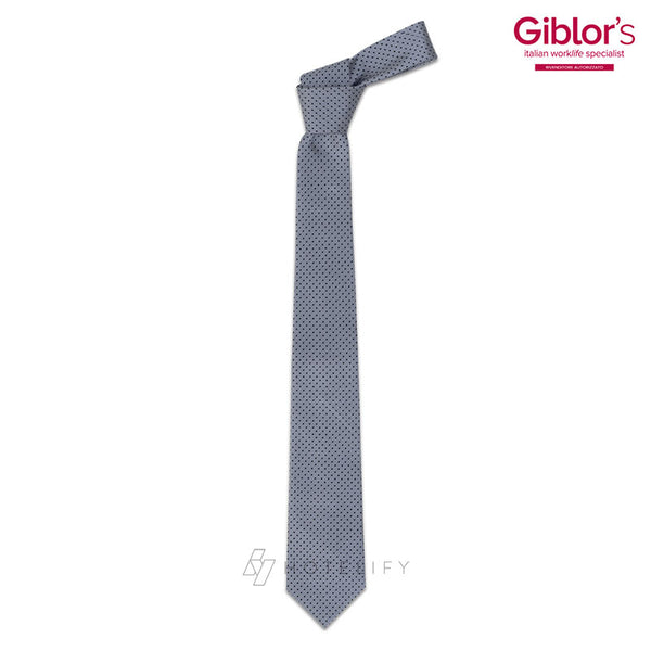 Cravatta Pois, Colore Pois Grigio - Giblor's