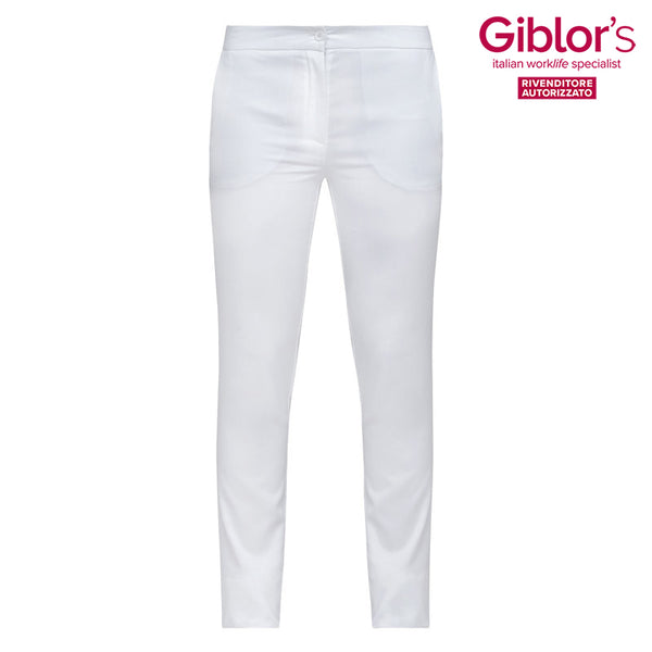 Pantalone Rebecca, colore Bianco - Giblor's