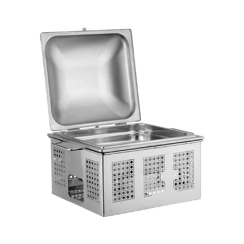 Chafing Dish Quadrato Gn 2/3, buffet Inox - Pintinox