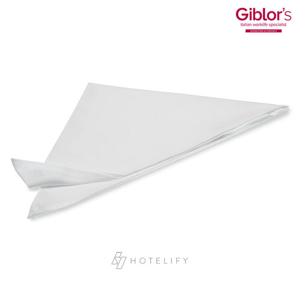 Triangle de Chef en Coton, Blanc - Giblor's