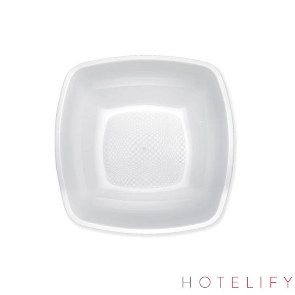 Piatto Fondo Square, colore Bianco - Goldplast