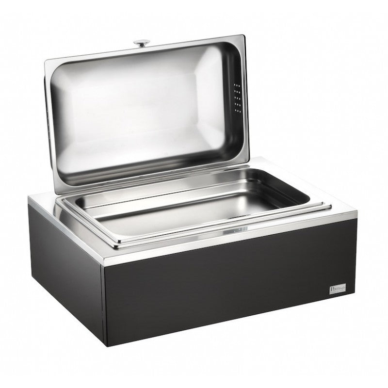 Chafing Dish Rettangolare Gn 1/1 Con Chiusura A Frizione, Wengé, buffet Classic - Pintinox