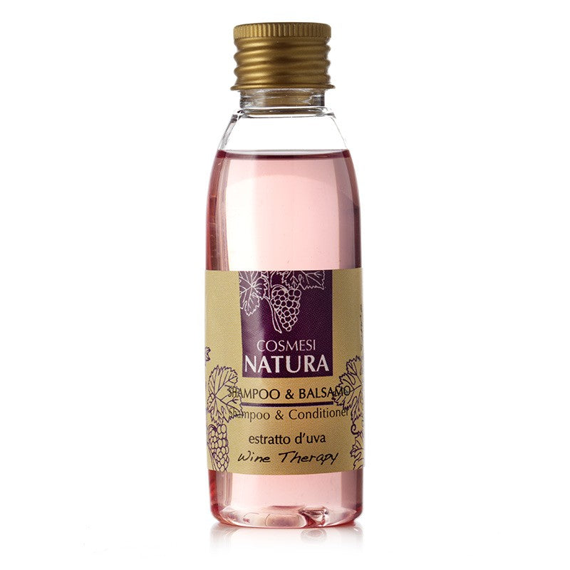 Shampoo e Balsamo 60 ml, estratto D'Uva - Cosmesi Natura Wine Therapy