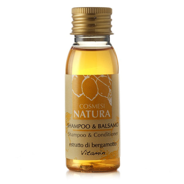 Shampooing et Après-Shampooing 30 ml, Bergamote - Cosmesi Natura Bergamotto