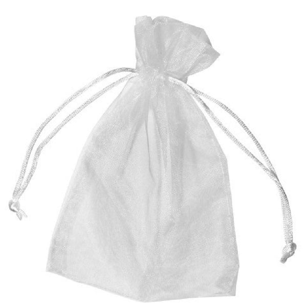 Sachet en Organza Couleur Blanc, Petit format