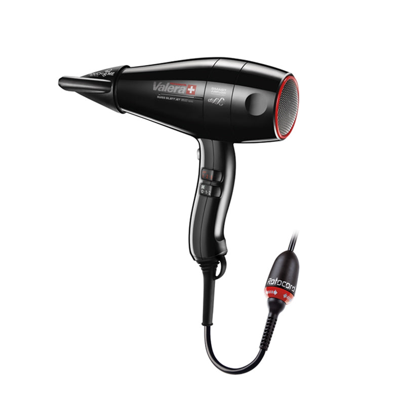 Sèche-cheveux pistolet mobile Valera Swiss Silent Jet 8500 Ionic TF, 2000W, noir