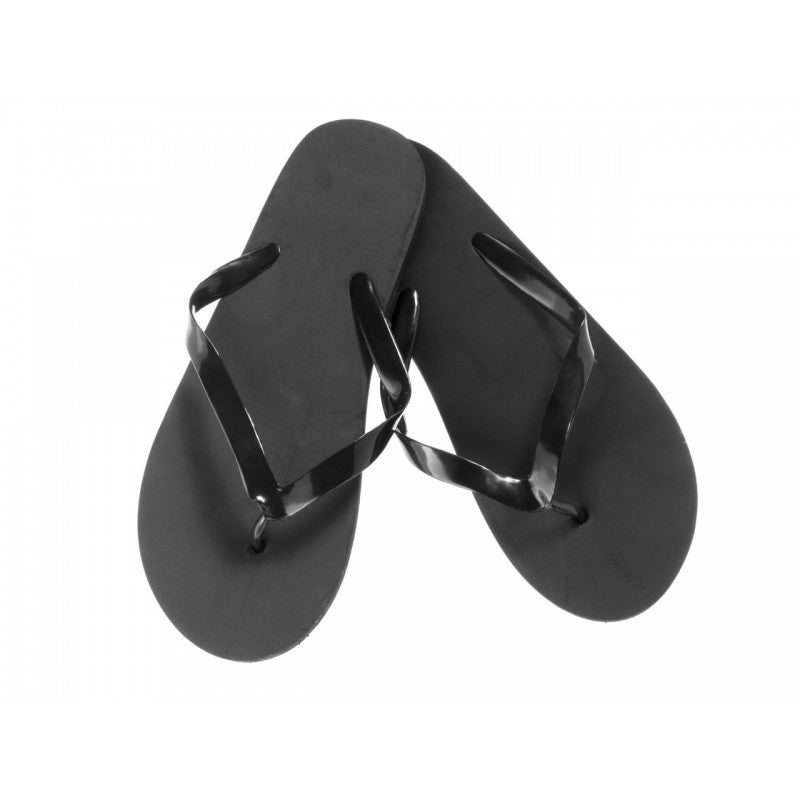 Tongs Noires en Caoutchouc, Pour Piscine ou SPA, Modèle Femme