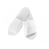 TERRY TOWELLING OPEN TOE SLIPPERS