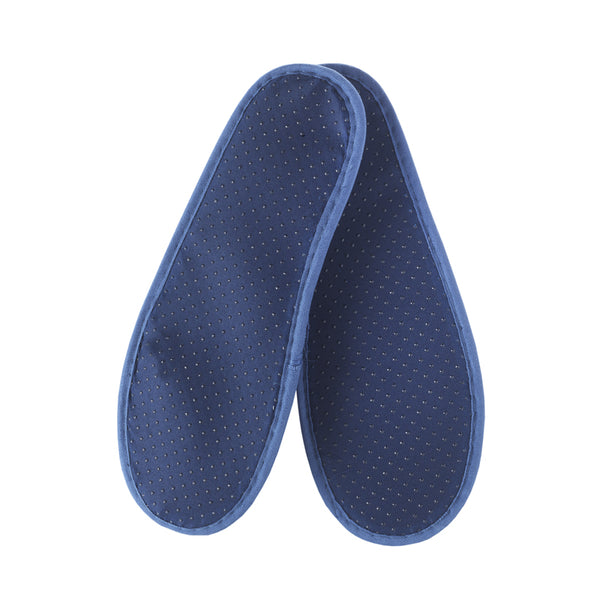 Chaussons Bleus, Ouverts, en Éponge Luxe