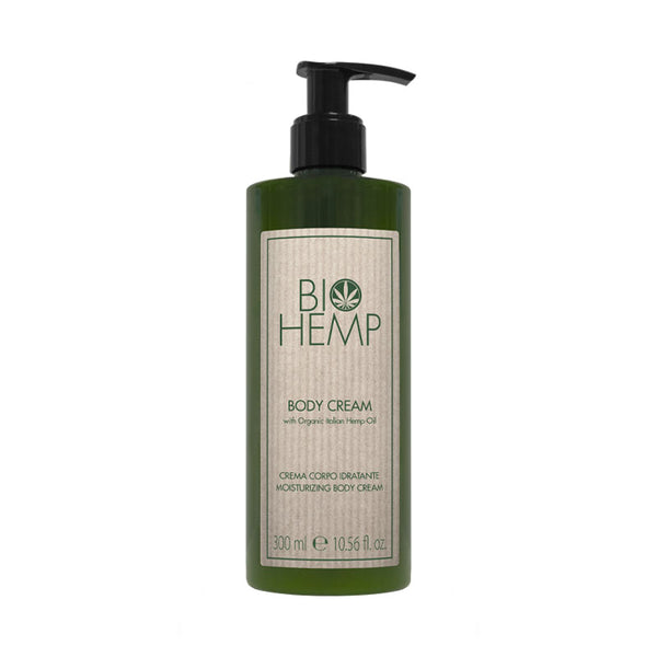 Refillable Body Cream Dispenser, 300 ml - Bio Hemp