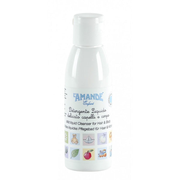 Detergente Liquido Capelli e Corpo, estratto di Mimosa 64 ml - L'Amande Enfant