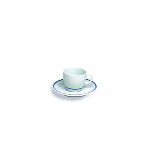 Piattino Colazione Ø cm 18 con decoro a filo blu, collezione Az - Tognana Porcellane