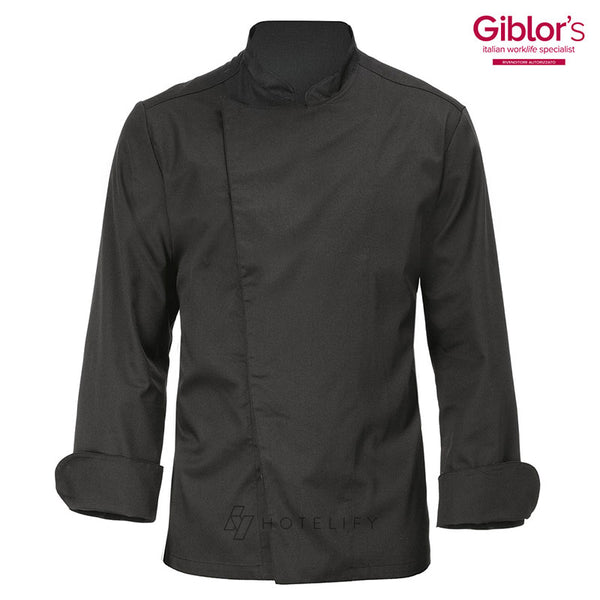 Veste Cuisinier Mirko, Noire - Giblor's