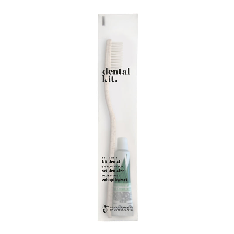 Eco oral hygiene set in flowpack