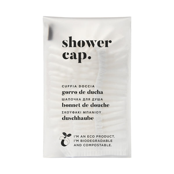 Bonnet de douche en flowpack écologique