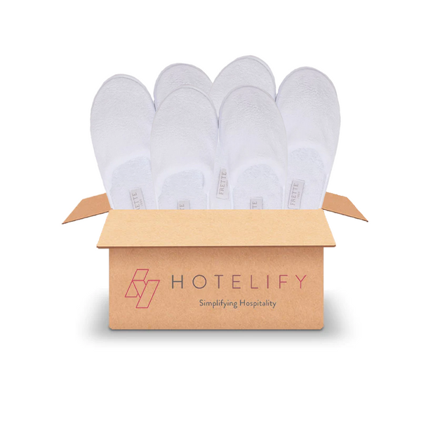 Kit d’accueil Chaussons de luxe blanches Frette, taille 39-42 - 20 paires