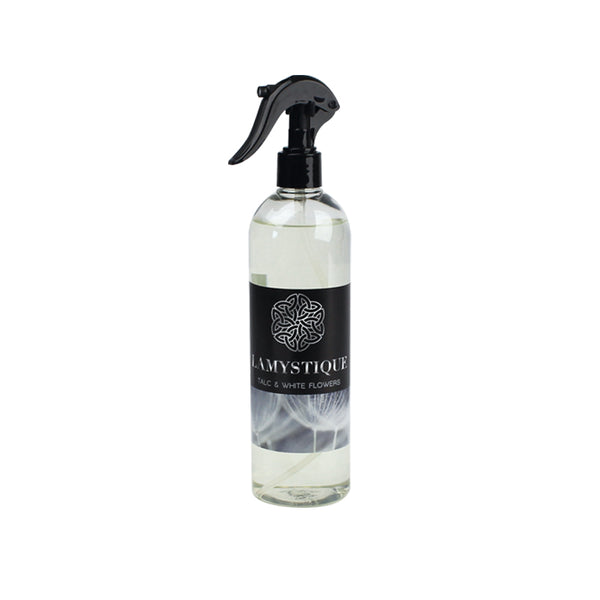 Profumatore Spray per ambiente e tessuti, talco & Fiori Bianchi 500 ml - LaMystique