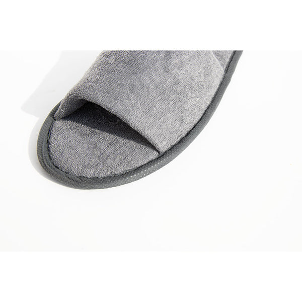 Chaussons Gris en éponge ouverts