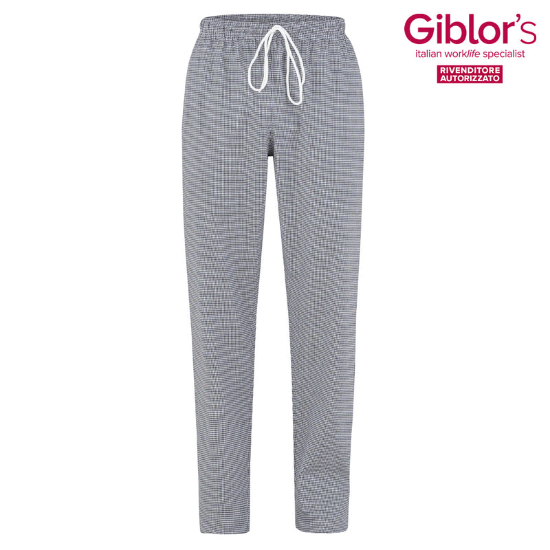 Pantalone Plutone, colore Quadro Nero - Giblor's