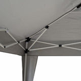 Gazebo pieghevole 3x3 m, grigio