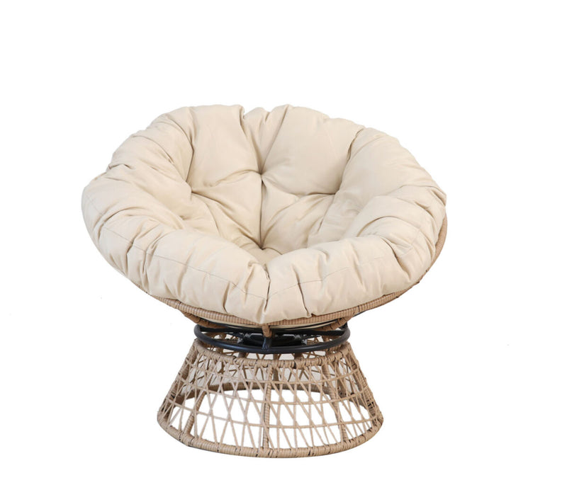 Poltrona con cuscino, beige