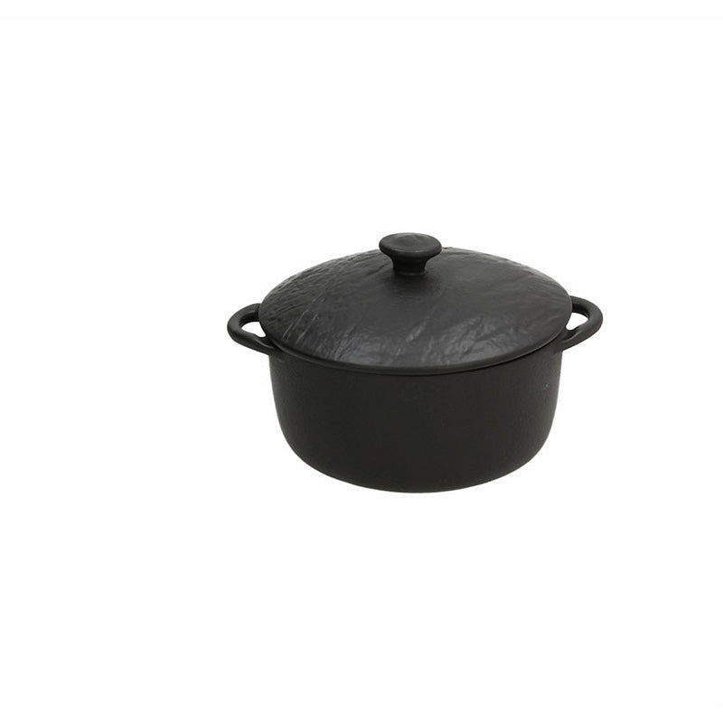 Cocotte rotonda con Coperchio Ø cm 14 Black, collezione Vulcania - Tognana Porcellane