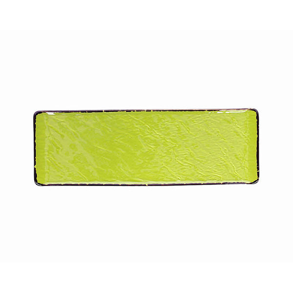 Piatto Rettangolare cm 30x10, colore Verde, collezione Veggie - Tognana Porcellane