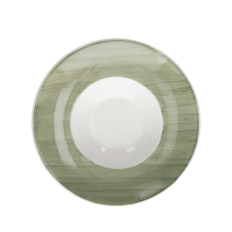 Piatto Fondo Gourmet Ø Cm 27, collezione B-Rush Green - Tognana Porcellane