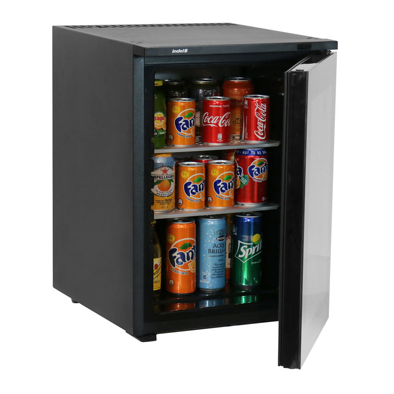 Minibar à Compression K40 Ecosmart avec porte vitrée sombre – Indel B