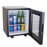 Minibar pour Hôtels 30L Silencieux, Porte vitrée, Thermoélectriques