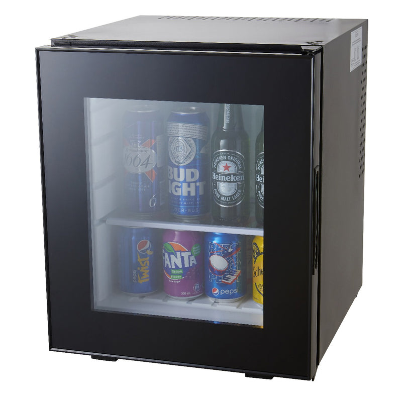 Minibar pour Hôtels 35L Silencieux, Porte vitrée, Thermoélectriques