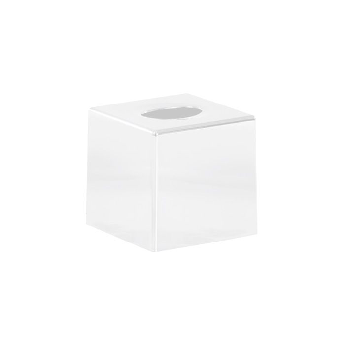 Caja de pañuelos desechables con 100 ud a 2 capas "Cube" Blanco