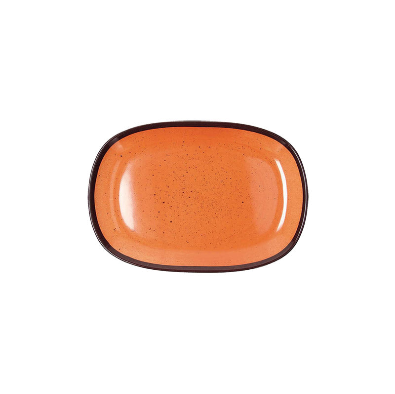 Vassoio Ovale cm 18x11, colore Arancio, collezione Show Plate Colourful - Tognana Porcellane