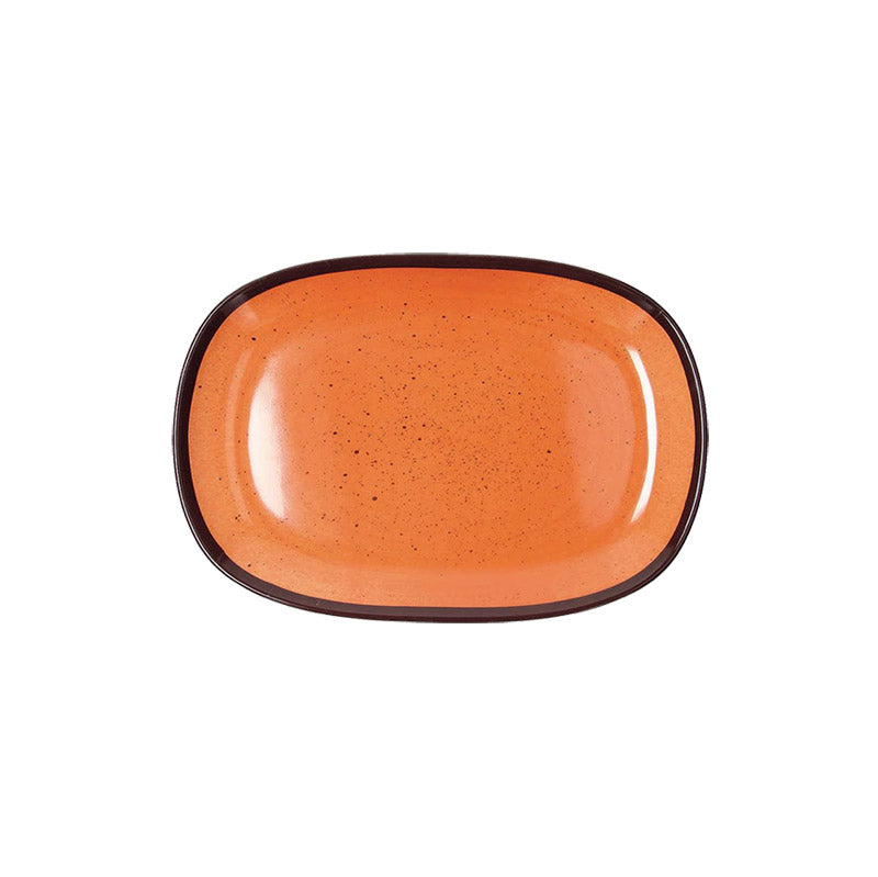 Vassoio Ovale cm 21x13, colore Arancio, collezione Show Plate Colourful - Tognana Porcellane