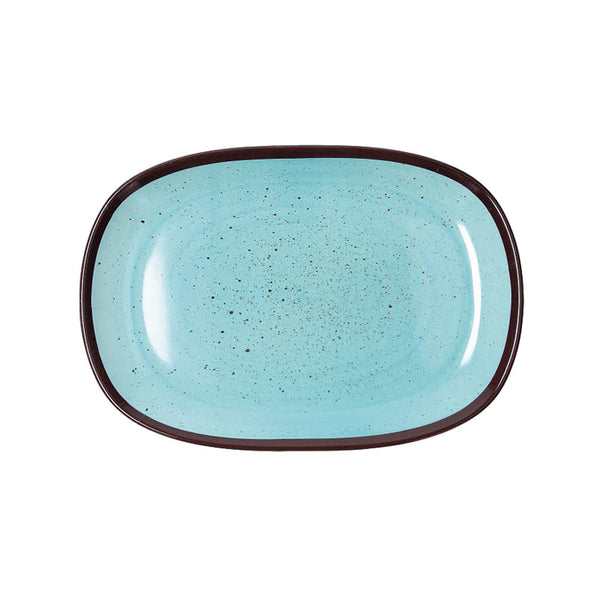 Vassoio Ovale cm 27x18, colore Blu, collezione Show Plate Colourful - Tognana Porcellane