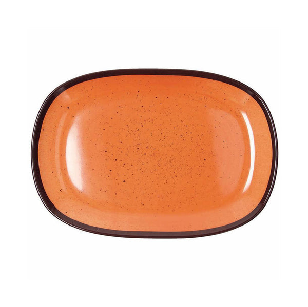 Vassoio Ovale cm 32x22, colore Arancio, collezione Show Plate Colourful - Tognana Porcellane