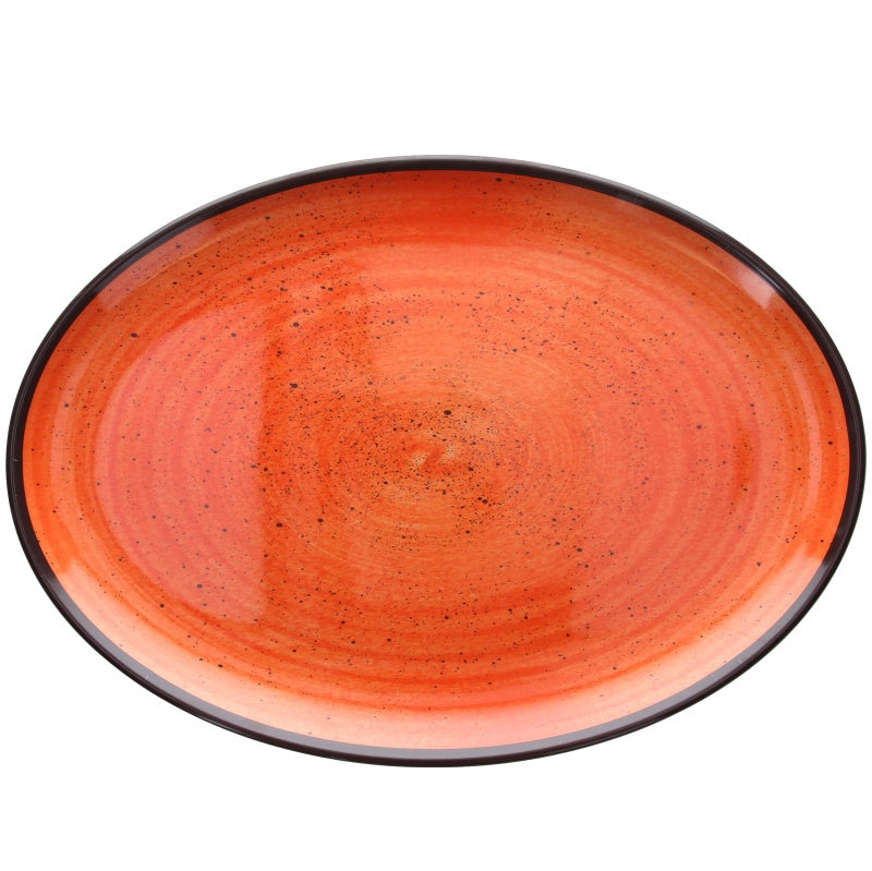 Vassoio Ovale cm 48x34, colore Arancio, collezione Show Plate Colourful - Tognana Porcellane