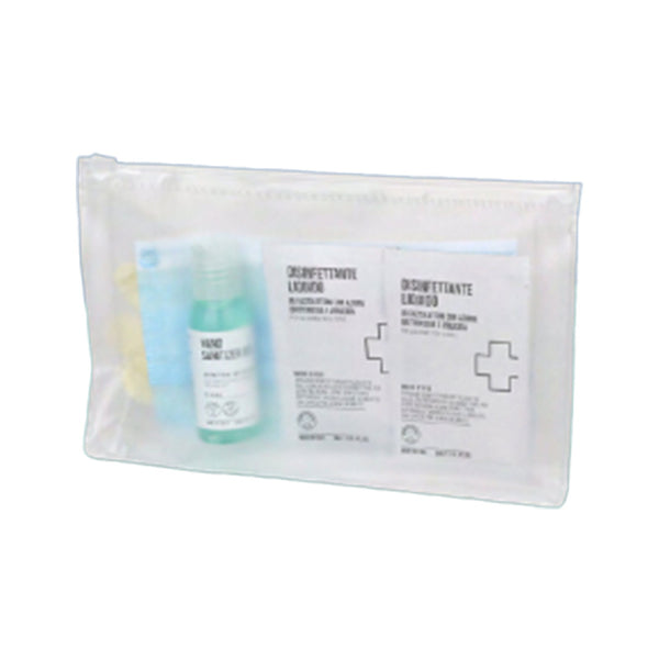 Kit Sanitaire en trousse PVC avec fermeture éclair - Sanit Lab