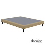 Feuerfestes Boxspringbett My Bed 16 cm aus Öko-Leder Safety - Dorelan